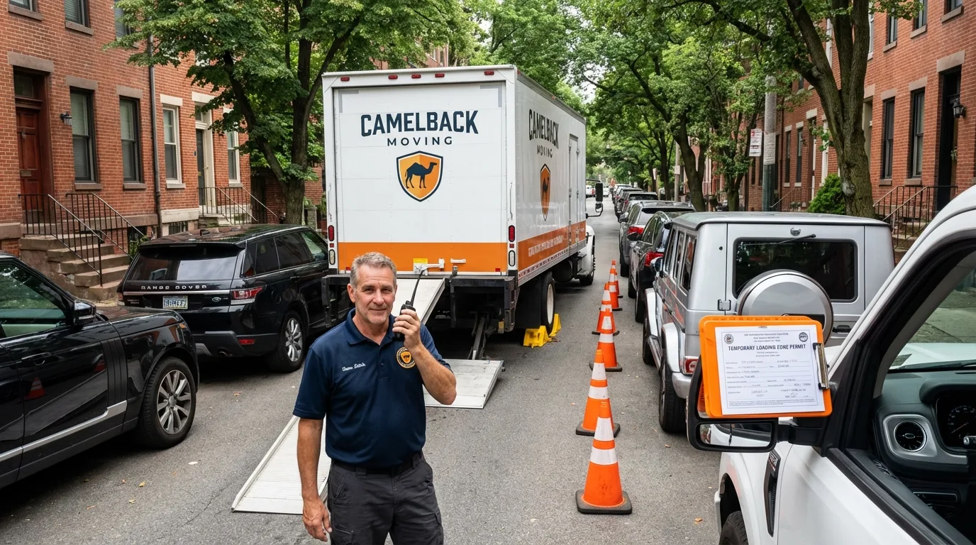 City street loading permit setup in South Bound Brook, NJ