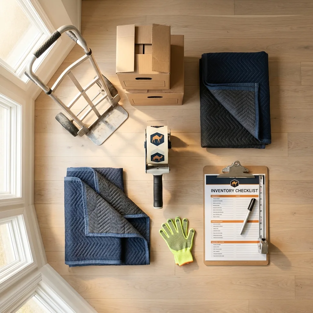 Professional moving supplies and packing materials layout for South Bound Brook residential relocations